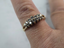 Load image into Gallery viewer, Womens Vintage Estate 14K Yellow Gold Diamond Cluster Ring 3.3g  #E942