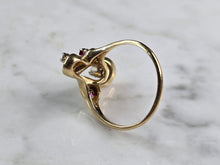 Load image into Gallery viewer, Womens Vintage Estate 14k Yellow Gold Amethyst &amp; Diamond Ring 4.6g #E949