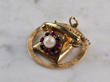 Load image into Gallery viewer, Womens Vintage Estate 14K Yellow Gold Telephone Pendant 12.2g E962