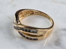 Load image into Gallery viewer, Womens Vintage Estate 14K Yellow Gold Diamond Ring 4.1g E968