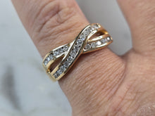 Load image into Gallery viewer, Womens Vintage Estate 14K Yellow Gold Diamond Ring 4.1g E968