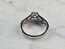 Load image into Gallery viewer, Exquisite Womens 14K White Gold Diamond Engagement Ring 4.9g E975