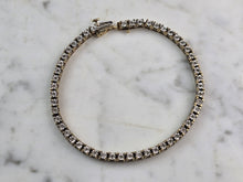Load image into Gallery viewer, Womens Vintage Estate 10k Gold Diamond Tennis Bracelet 11.6g E980