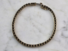 Load image into Gallery viewer, Womens Vintage Estate 10k Gold Diamond Tennis Bracelet 11.6g E980