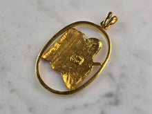 Load image into Gallery viewer, Vintage Estate 18k Gold Judaica Moses Pendant 12.4g E982