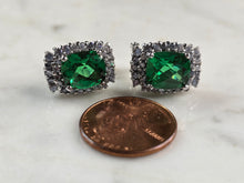 Load image into Gallery viewer, Pr of Womens 14K White Gold Stick Earrings 8.8g E984
