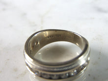 Load image into Gallery viewer, Womens Vintage Estate 14k White Gold Diamond Modernist Ring 6.8g E1007