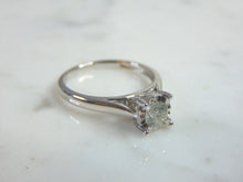 Load image into Gallery viewer, Womens Vintage Estate 10K White Gold Diamond Ring 2.7g E1018