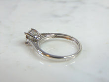 Load image into Gallery viewer, Womens Vintage Estate 10K White Gold Diamond Ring 2.7g E1018