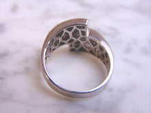 Load image into Gallery viewer, Womens Vintage Estate 14k White Gold Diamond Ring 6.5g  E1036