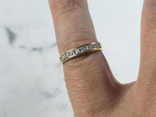 Load image into Gallery viewer, Womens Vintage Estate 14K Yellow Gold Diamond Ring 2.4g E1042