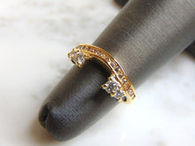 Load image into Gallery viewer, Womens Vintage Estate 14k Yellow Gold Diamond Ring Spacer 3.0g  #E1047