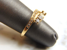 Load image into Gallery viewer, Womens Vintage Estate 14k Yellow Gold Diamond Ring Spacer 3.0g  #E1047