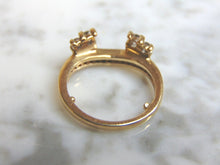 Load image into Gallery viewer, Womens Vintage Estate 14k Yellow Gold Diamond Ring Spacer 3.0g  #E1047