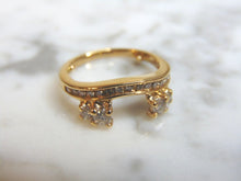 Load image into Gallery viewer, Womens Vintage Estate 14k Yellow Gold Diamond Ring Spacer 3.0g  #E1047
