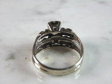 Load image into Gallery viewer, Womens Vintage Estate 14K White Gold Diamond Ring, 3.1g E1052