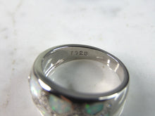 Load image into Gallery viewer, Womens Estate Sterling Silver Modernist Opal Ring 5.2g E1054