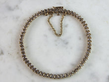 Load image into Gallery viewer, Womens Vintage Estate 14K Yellow Gold Diamond Tennis Bracelet 9.5g E1057