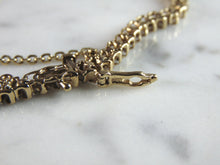 Load image into Gallery viewer, Womens Vintage Estate 14K Yellow Gold Diamond Tennis Bracelet 9.5g E1057
