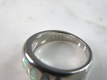 Load image into Gallery viewer, Womens Vintage Estate Sterling Silver Modernist Opal Ring 5.1g E1065