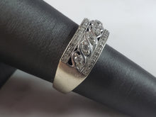Load image into Gallery viewer, Womens Vintage Estate 10k White Gold Diamond Ring 5.0g  E1067
