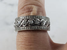 Load image into Gallery viewer, Womens Vintage Estate 10k White Gold Diamond Ring 5.0g  E1067