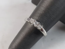 Load image into Gallery viewer, Womens Vintage Estate 14k White Gold Diamond Engagement Ring 2.0g  #E1075