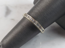 Load image into Gallery viewer, Womens Vintage Estate 14k White Gold Diamond Ring 2.2g E1093