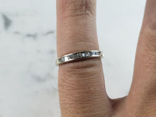 Load image into Gallery viewer, Womens Vintage Estate 14k White Gold Diamond Ring 2.2g E1093