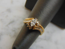 Load image into Gallery viewer, Womens Vintage Estate 14K Yellow Gold Diamond Ring 2pc Set, 4.3g  #E1096