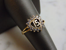Load image into Gallery viewer, Womens Vintage Estate 14k Yellow Gold La Quinceanera Ring 2.4g E1098