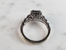 Load image into Gallery viewer, Womens Vintage Estate 14k White Gold Diamond Engagement Ring 3.9g E1107