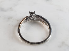 Load image into Gallery viewer, Womens Vintage Estate 10K White &amp; Rose Gold Diamond Ring, 2.6g E1112