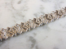 Load image into Gallery viewer, Womens Vintage Estate 14K White Gold Diamond Bracelet 26.0g E1114