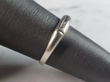 Load image into Gallery viewer, Womens Vintage Estate 14k White Gold Diamond Ring 2.2g E1122
