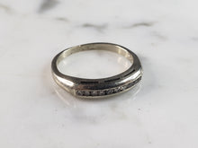 Load image into Gallery viewer, Womens Vintage Estate 14k White Gold Diamond Ring 2.2g E1122