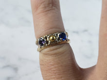 Load image into Gallery viewer, Womens Vintage Estate 14K Gold Sapphire Ring 4.2g #E1126