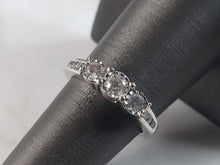 Load image into Gallery viewer, Womens Vintage Estate 14k White Gold Diamond Engagement Ring 3.5g  #E1135