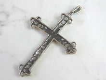 Load image into Gallery viewer, Vintage Estate Sterling Silver Religious Cross Pendant 14.0g E1136
