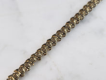 Load image into Gallery viewer, Womens Vintage Estate 10K Gold Diamond Tennis Bracelet 7.2g E1139