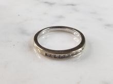 Load image into Gallery viewer, Womens Vintage Estate 14k White Gold Diamond Ring 3.0g E1145