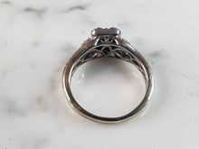Load image into Gallery viewer, Womens Vintage Estate 10K White Gold Diamond Ring, 3.9g E1147