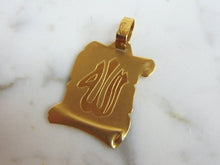 Load image into Gallery viewer, Womens Vintage Estate 18k Yellow Gold Muslim Pendant 2.4g E1151