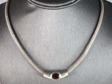 Load image into Gallery viewer, Womens Vintage Estate Sterling Silver Modernist Necklace 19.2g E1162