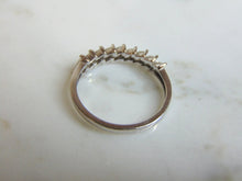 Load image into Gallery viewer, Womens Vintage Estate 14K White Gold CZ Ring, 2.0g E1166