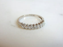Load image into Gallery viewer, Womens Vintage Estate 14K White Gold CZ Ring, 2.0g E1166