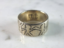 Load image into Gallery viewer, Womens Vintage Estate Sterling Silver Family Ring 6.3g E1197