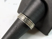 Load image into Gallery viewer, Womens Vintage Estate Sterling Silver Modernist CZ Ring 4.6g E1198