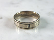 Load image into Gallery viewer, Womens Vintage Estate Sterling Silver Modernist CZ Ring 4.6g E1198