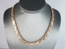 Load image into Gallery viewer, Womens Vintage Estate 14K Rose Gold Byzantine Italian Necklace 28.3g E1209